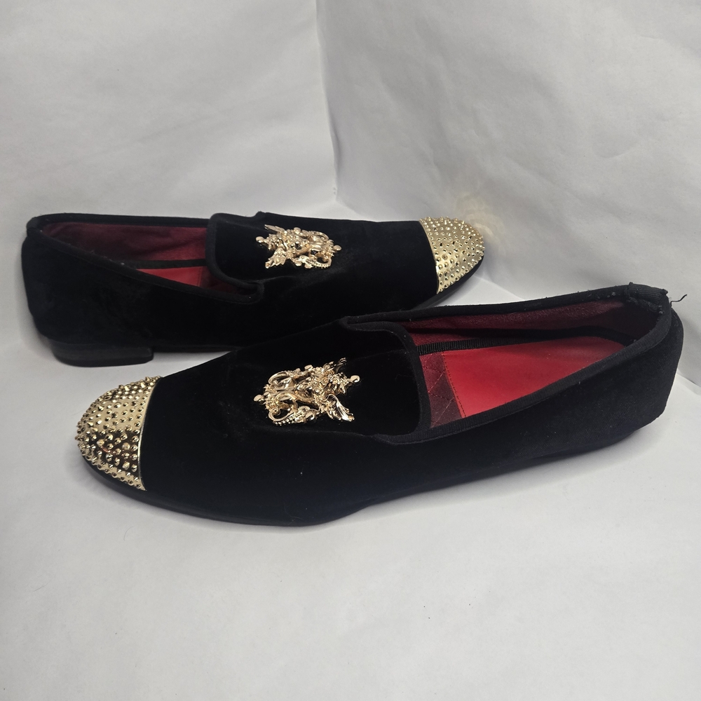 JITAI Men's Velvet Slip-On Loafers